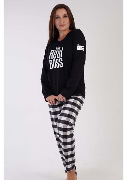 Kadın Büyük Beden Uzun Kol Pijama Takım fiyatları