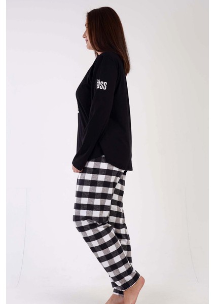 Kadın Büyük Beden Uzun Kol Pijama Takım modelleri