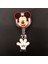Kırmızı Çift Küçük Mickey Minnie Rozet Makara Hemşire Işçiler Enfermera Kımlık Tutucu Kız Erkek Geri Çekilebilir Kartvizit Tutucu Aksesuarı (Yurt Dışından) 1