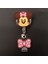Kırmızı Çift Küçük Mickey Minnie Rozet Makara Hemşire Işçiler Enfermera Kımlık Tutucu Kız Erkek Geri Çekilebilir Kartvizit Tutucu Aksesuarı (Yurt Dışından) 3