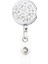 K160 Bling Çiçekler Inci Rozet Makarası Kımlık Geri Çekilebilir Rozet Tutucu Kemer Klipleri Metal Ağır Çelik Tel Kordon 3 Paket (Yurt Dışından) 1
