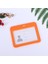 H-ORANGE-10PCS 10 Adet/grup Plastik Çift Taraflı Şeffaf Çalışanlar Iş Okulu Kimlik Kartı Ofis Geçiş Kimlik Kartı Tutucu Aksesuarları Kordon (Yurt Dışından) 1
