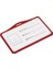 Kırmızı Yatay Alüminyum Alaşımlı Kart Tutucu Kordon Rozet Makarası Ofis Şirket Personeli Işçi Geçiş Kredi Kimlik Kartı Rozeti Tutucu Iş Malzemeleri (Yurt Dışından) 1