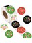 QY1575-300PCS 100-500 Adet Noel Ağacı Şeker Çıkartmaları 1 Inç Noel Tatil Dekoru Küçük Işletme Ambalaj Hediye Dekor Için Sızdırmazlık Etiketi (Yurt Dışından) 2