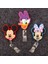 Siyah Mickey Minnie Donald Daisy Rozet Makara Hemşire Işçiler Enfermera Kımlık Tutucu Kız Erkek Geri Çekilebilir Kartvizit Tutucu Aksesuarı (Yurt Dışından) 2
