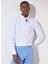 Slim Fit Klasik Yaka Beyaz Erkek Gömlek BBSP23MSH092 1