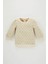 Kız Bebek Bisiklet Yaka Çiçekli Kalın Sweatshirt B1307A523WN 1