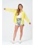 Kadın Sarı Oversize Uzun Basic Gömlek 2