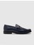 Toka Detaylı Bağcıksız Loafer Ayakkabı 466M1298 Lacivert 1