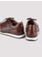 Mallorca Özel Tsarım Deri Erkek Sneaker 460M1499 Kahve 4