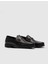 Toka Detaylı Bağcıksız Loafer Ayakkabı 466M1298 Siyah 2
