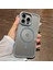 iPhone 15 Pro Max Kılıf Magsafe Özellikli Metal Kamera ve Tuş Tasarımlı Arkası Sararmaz Sert Şeffaf 2