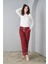 24561 Kadın Flanel Patlı Ekose Pijama Takım 2