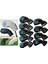 9 Adet/takım Golf Kulübü Demir Golf Sopası Kılıfı Koruyucu Başörtüsü Tüm Markalara Uygun Siyah (Yurt Dışından) 5