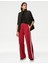 Şerit Detaylı Wide Leg Örme Pantolon 1