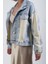 Mavi Bej Garnili Denim Ceket 2