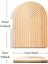 Bohem Oval Bambu Kahve ve Dekoratif Sunum Tepsisi 32 cm 3