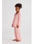 Katia & Bony Infınıty Dots Kız Çocuk Saten Pijama Üst Gül Pembe 4