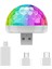 Mini USB Disko Topu Lambası, LED Disko Topu Parti Lambası, Ses Kontrolü, Disko Parti Işıkları, Müzik Kontrollü Disko Işık Efektleri, Çocuk Doğum Günleri Için Disko Işığı (Yurt Dışından) 1