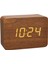 Clocco Ahşap Görünümlü Kablosuz Çalar Saat, 60.2549.08, Plastik, Kahverengi / Turuncu (Yurt Dışından) 1