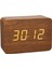 Clocco Ahşap Görünümlü Kablosuz Çalar Saat, 60.2549.08, Plastik, Kahverengi / Turuncu (Yurt Dışından) 2