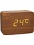 Clocco Ahşap Görünümlü Kablosuz Çalar Saat, 60.2549.08, Plastik, Kahverengi / Turuncu (Yurt Dışından) 3