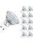 LED GU10, 5W, 60W'A Eşdeğer, 600LM, Sıcak Beyaz 2700K, 120° Geniş Işınlar, LED Spot Ampuller, 10'lu Paket (Yurt Dışından) 1