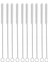 Fırçalar Uzun Saman Fırçası, Naylon Boru Boru Temizleyici 10-Ihch x 2/5-Inç, 10'lu Set, Şeffaf Beyaz, Paslanmaz Çelikten Yapılmış (Yurt Dışından) 1