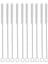 Fırçalar Uzun Saman Fırçası, Naylon Boru Boru Temizleyici 10-Ihch x 2/5-Inç, 10'lu Set, Şeffaf Beyaz, Paslanmaz Çelikten Yapılmış (Yurt Dışından) 5