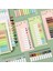 Pembe Yarım 1 Adet Retro Renk Yapışkan Notlar Cetvel ile 200 Sayfa Bloknot Sonrası Şeritler Endeksi Çıkartmalar Kitap Işaretleyici Okul A7402 (Yurt Dışından) 3