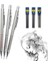 0.9mm Set 0.5 0.7 0.9mm Metal Mekanik Kurşun Kalem Silgi Seti 2b/hb Kurşun Sanat Kroki Çizim Malzemeleri Otomatik Kalem Yazma Kırtasiye (Yurt Dışından) 3