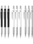 0.9mm Siyah Set Sıcak Satış Çizim Otomatik Kalemler 0.3 0.5 0.7 0.9 1.3 2.0mm Siyah Beyaz Gümüş Metal Mekanik Kurşun Kalem Silgi Seti (Yurt Dışından) 3