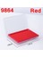9864-RED Deli 9864 9865 Kare Damga Mürekkebi Pedi 85X135MM Damga Pedi Mürekkep Pedi Kırmızı Siyah Mavi Renkler Finans Kırtasiye Mürekkep Pedi (Yurt Dışından) 1