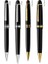 SILVER-ROLLERBALL145 Monte Meisterstuck Koleksiyonu Siyah Reçine Tükenmez Blance MB Rollerball Kalemler Platin Kaplamalı Inlay Serisi Numara 163 Kutulu (Yurt Dışından) 2