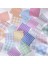E Mengtai 400 Adet Gökkuşağı Kafes Malzemesi Kağıt Bloknot Dekoratif Kırtasiye Scrapbooking Dıy Günlüğü Albümü Etiket Arka Plan Kağıdı (Yurt Dışından) 5