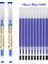 BLUE-2PEN-10REFILLS 12 Adet/grup 0.35MM Ultra Ince Finans Jel Kalem Kırmızı/siyah/mavi Mürekkep Yedekler Çubuk Tükenmez Kalemler Okul Ofis Sınav Malzemeleri Kırtasiye (Yurt Dışından) 1