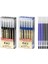BLUE-2PEN-10REFILLS 12 Adet/grup 0.35MM Ultra Ince Finans Jel Kalem Kırmızı/siyah/mavi Mürekkep Yedekler Çubuk Tükenmez Kalemler Okul Ofis Sınav Malzemeleri Kırtasiye (Yurt Dışından) 2