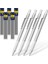 2 Adet 0.5mm Kalem Metal Mekanik Kurşun Kalem 0.3/0.5/0.7/0.9/1.3/2.0mm Hb Açar Değiştirilebilir Yedekler Sanat Yazma Çizim Çizim Ev Okul Malzemeleri (Yurt Dışından) 2