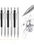 0.7mm Gümüş Set Kawaii Sanat Boyama Mekanik Kurşun Kalemler 0.3 0.5 0.7 0.9 1.3 2.0mm Çizim Kalem Seti Siyah Gümüş Metal Kalem Sevimli Okul Malzemeleri (Yurt Dışından) 2