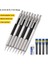 2 Adet 0.3mm Beyaz Set Tam Metal Mekanik Kurşun Kalem Seti 0.3 0.5 0.7 0.9mm Öğrenciler Yazma Çizim Kroki Kalem Sanat Malzemeleri Ofis Okul Kırtasiye (Yurt Dışından) 2