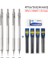 2 Adet 0.3mm Beyaz Set Tam Metal Mekanik Kurşun Kalem Seti 0.3 0.5 0.7 0.9mm Öğrenciler Yazma Çizim Kroki Kalem Sanat Malzemeleri Ofis Okul Kırtasiye (Yurt Dışından) 5