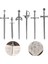 6 Adet 1/6 Adet Yaratıcı Antika Kılıç Bıçak Kitap Ayracı Takılar Dıy Moda Metal Gümüş Kılıç Bıçak Kitap Ayracı Kolye Kitap Klipsi Işaretleyiciler (Yurt Dışından) 3