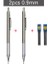2 Adet 0.9mm Sıcak Satış Yeni 0.5/0.7/0.9/1.3/2.0mm Hb Metal Mekanik Kurşun Kalem Kurşun Kalem ile Öğrenci Boyama ve Yazma Okul Kırtasiye (Yurt Dışından) 1