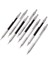 0.7mm Siyah Set 4 Adet Sanat Çizim Kroki Otomatik Kalem Seti 0.3,0.5,0.7,0.9mm Metal Mekanik Kurşun Kalem Öğrenci Yazma Araçları Kırtasiye Hediyeler (Yurt Dışından) 5