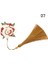 Tassle Gül Çiçek 1 Adet Metal Imi Çin Tarzı Vintage Yaratıcı Lotus Çiçeği Gül Yaprağı Damar Içi Boş Kolye Kayısı Yaprağı Imi Hediyeler (Yurt Dışından) 1