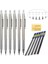 Mix 24 Lead Haile Mekanik Kurşun Kalem Seti Kurşun Dolumlu Metal Kurşun Kalem Marker 0.3 0.5 0.7 0.9 1.3 2.0mm Hb Çizim, Yazma, Sanat Çizimi Için (Yurt Dışından) 2