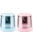 8032-2PCS-PEMBE-MAVI Tenwin 6-8mm Kalemler Elektrikli Otomatik Kalemtıraş Elektrikli Silgi/kauçuk Okul Çocukları Kırtasiye Malzemeleri 8032/8035/8306 (Yurt Dışından) 1