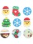 Gösterildiği Gibi 2.5x2.1 cm 60 Adet Noel Karikatür Silgi Ren Geyiği Noel Baba Noel Kauçuk Silgi Öğrenci Kırtasiye (Rastgele Tarzı) (Yurt Dışından) 1