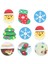 Gösterildiği Gibi 2.5x2.1 cm 60 Adet Noel Karikatür Silgi Ren Geyiği Noel Baba Noel Kauçuk Silgi Öğrenci Kırtasiye (Rastgele Tarzı) (Yurt Dışından) 5