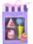 Mor 4 Adet Kawaii Yaratıcı Gıda Kek Silgi Noel Çocuk Hediye Dondurma Hamburger Lolipop Ayrılabilir Kauçuk Silgi Kırtasiye (Yurt Dışından) 1